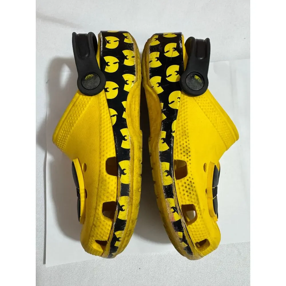 Classic Crocs Wu-Tang Clan Kids Size J1 Yellow Black Clog